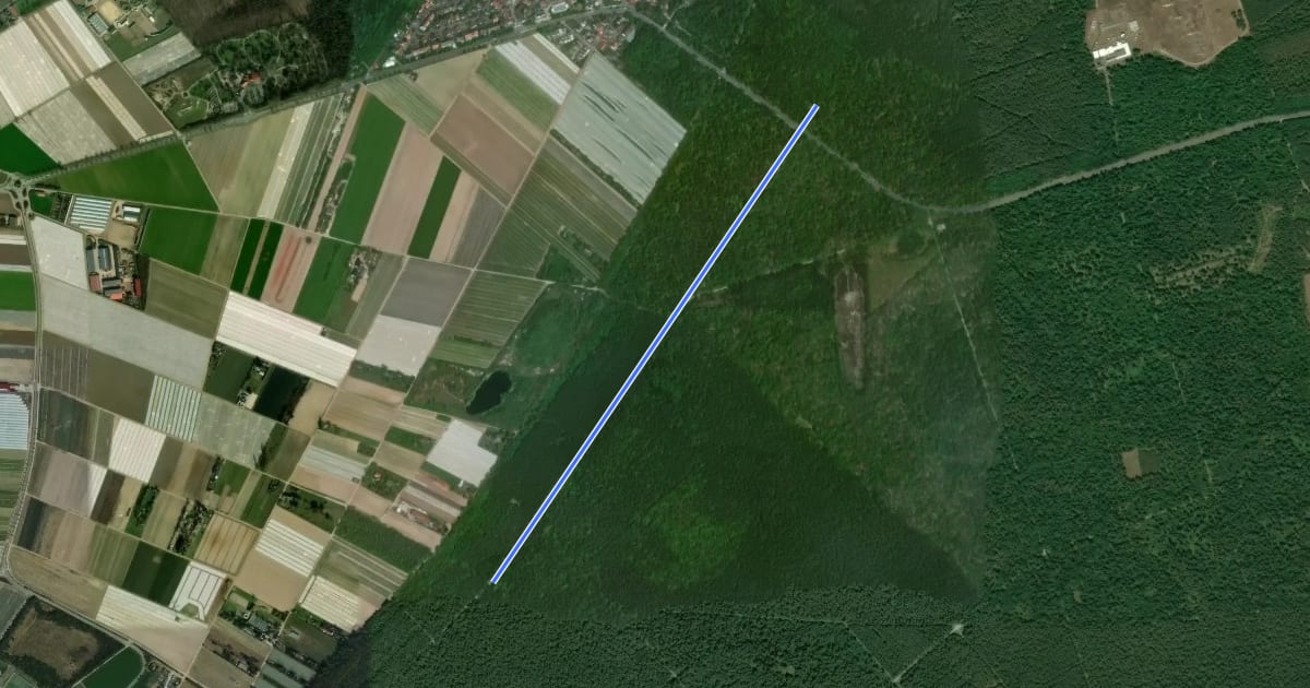 Маршрут Verbindungsweg P. Pechofen / P. Heide 4 на спутниковом снимке
