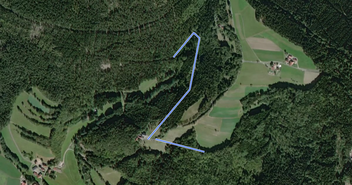 Маршрут Verbindungsweg Westweg-Einmündung Weg 61 на спутниковом снимке