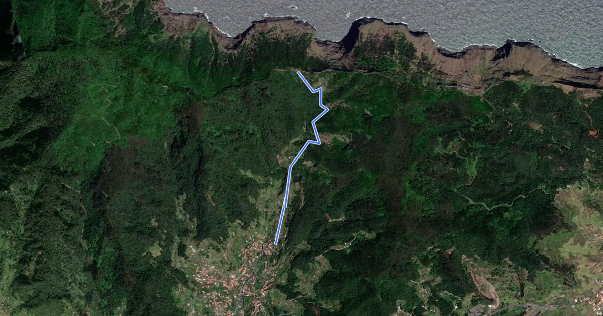 Маршрут Vereda Boca do Risco на спутниковом снимке