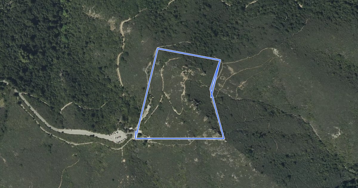 Маршрут Verna Dunshee Trail на спутниковом снимке