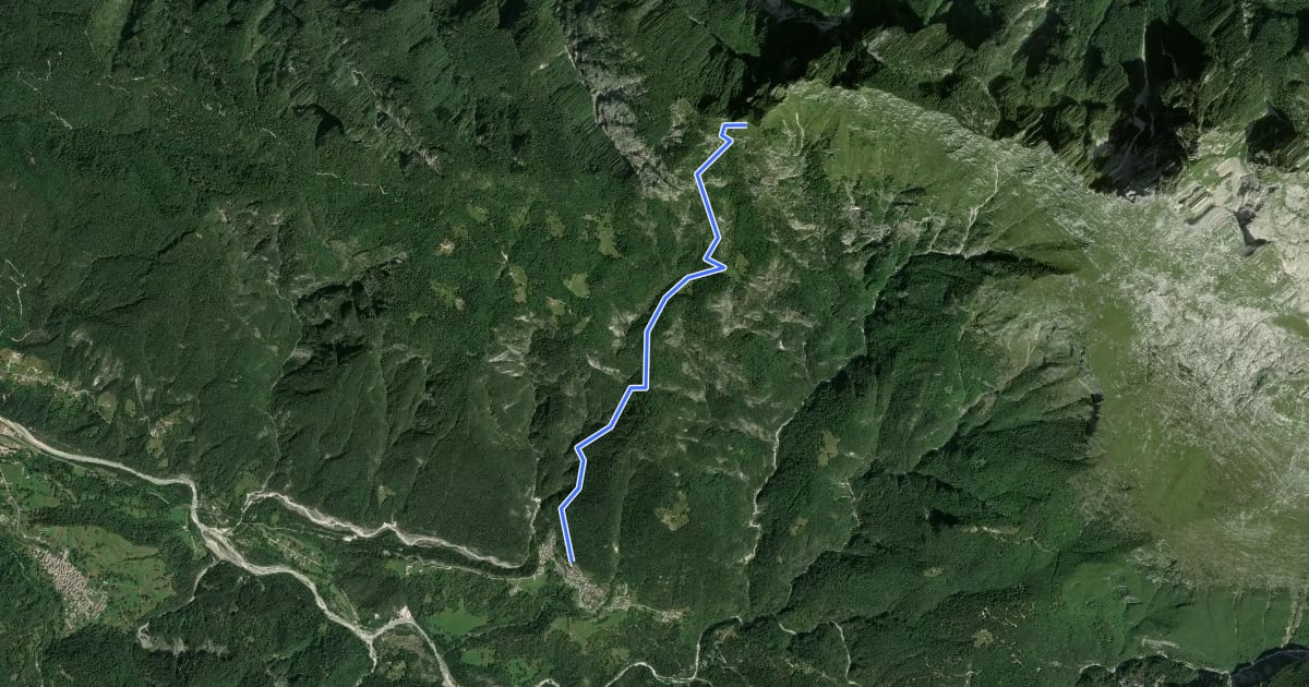 Маршрут Vertical Kilometer на спутниковом снимке