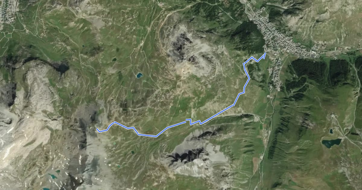 Маршрут Very Bike Trip на спутниковом снимке