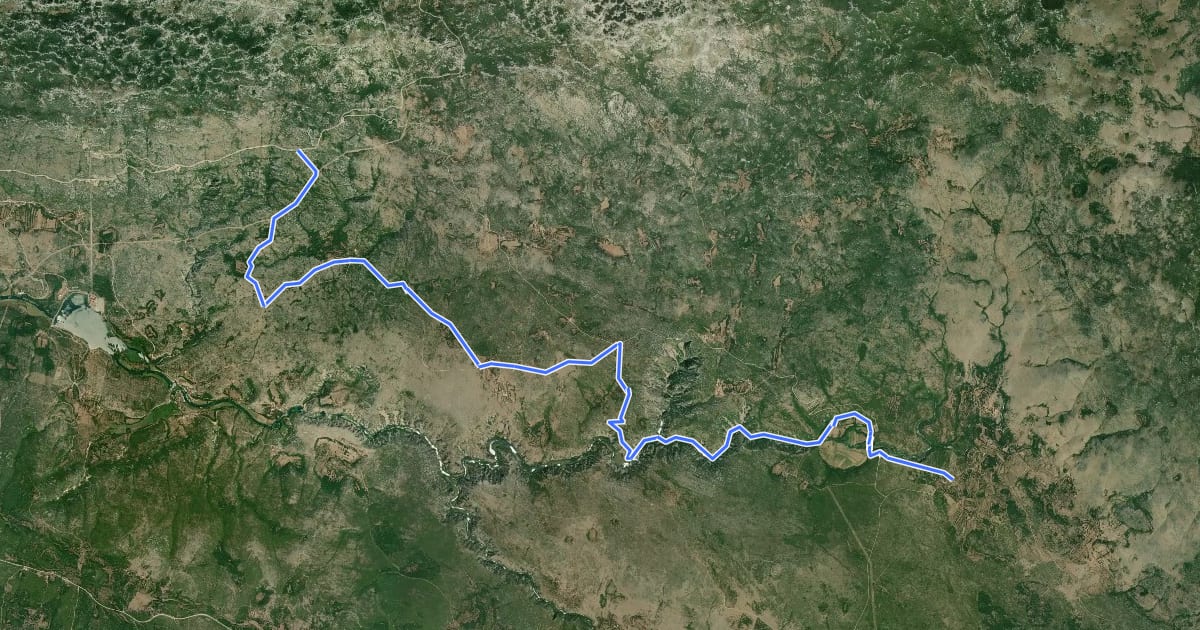 Маршрут Via Adriatica #6: Prezid => Knin на спутниковом снимке