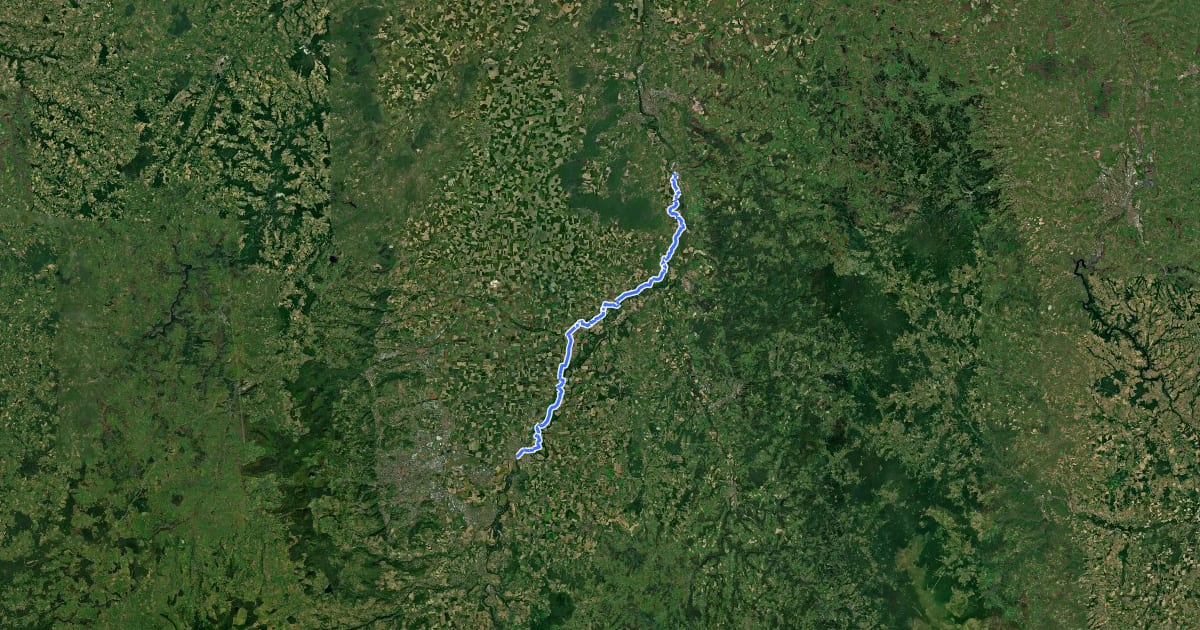Маршрут Via Allier : Puy de Dôme Secteur Nord на спутниковом снимке