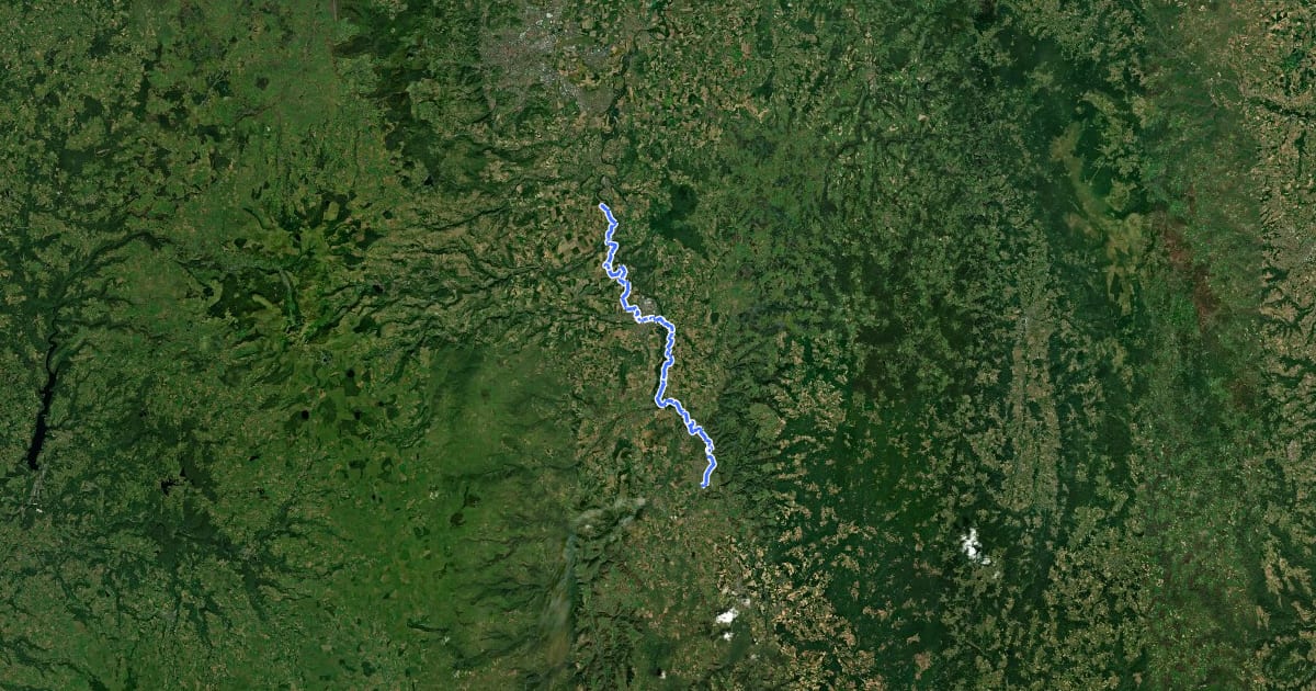 Маршрут Via Allier : Puy de Dôme Secteur Sud на спутниковом снимке