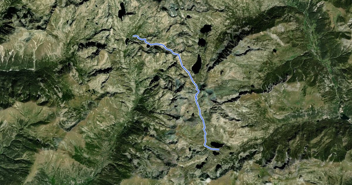 Маршрут Via Alpina Stage 112 Refuge de Nice ou Victor de Cessole - Refuge Merveilles на спутниковом снимке