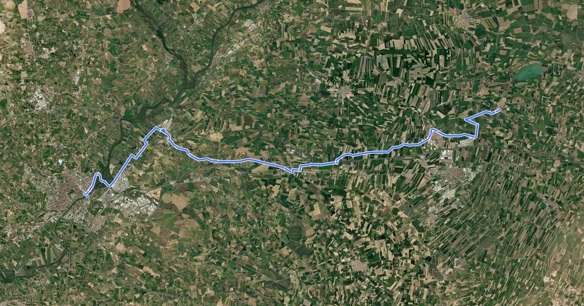 Маршрут Via cicloturística InterCatalunya - Etapa 01 на спутниковом снимке