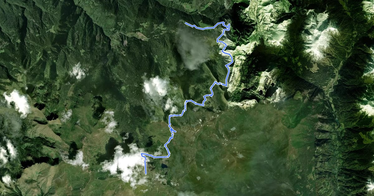 Маршрут Via del Silter (VdS) [Settore Val Camonica 1] на спутниковом снимке