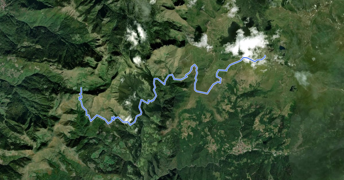 Маршрут Via del Silter (VdS) [Settore Val Trompia] на спутниковом снимке