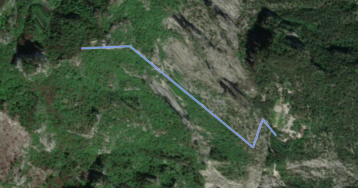 Маршрут Via ferrata dell'Amicizia на спутниковом снимке