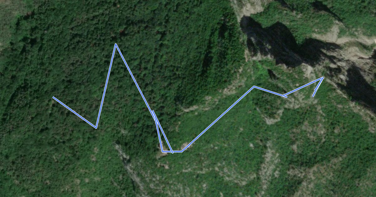 Маршрут Via ferrata "Mario Foletti" на спутниковом снимке