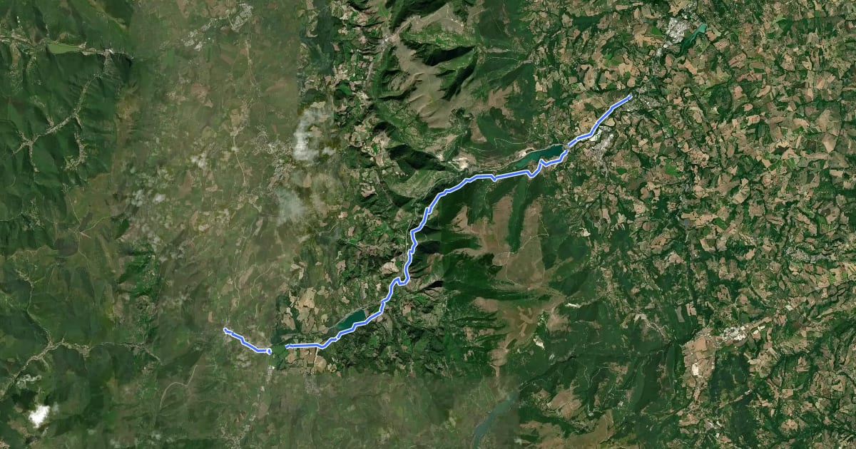 Маршрут Via Lauretana - Stage 04 SUD на спутниковом снимке