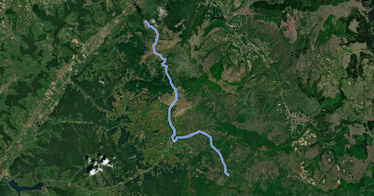 Маршрут Via Mariae M05-48 Sărățeni - Inlăceni на спутниковом снимке
