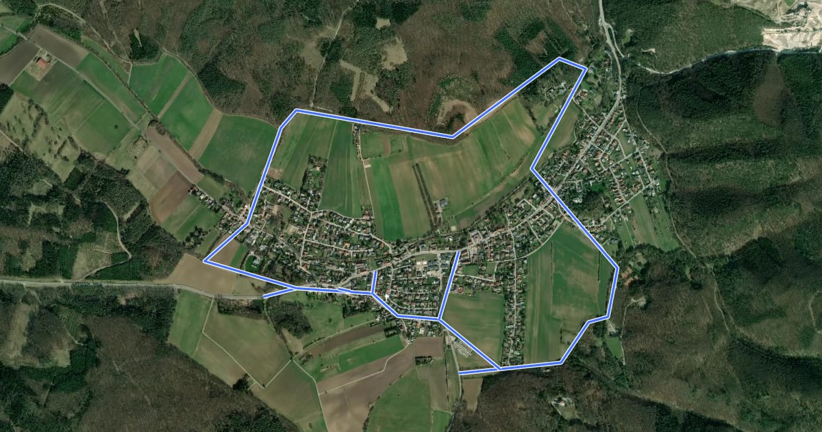 Маршрут Via Sacra Rundwanderweg Gaaden на спутниковом снимке