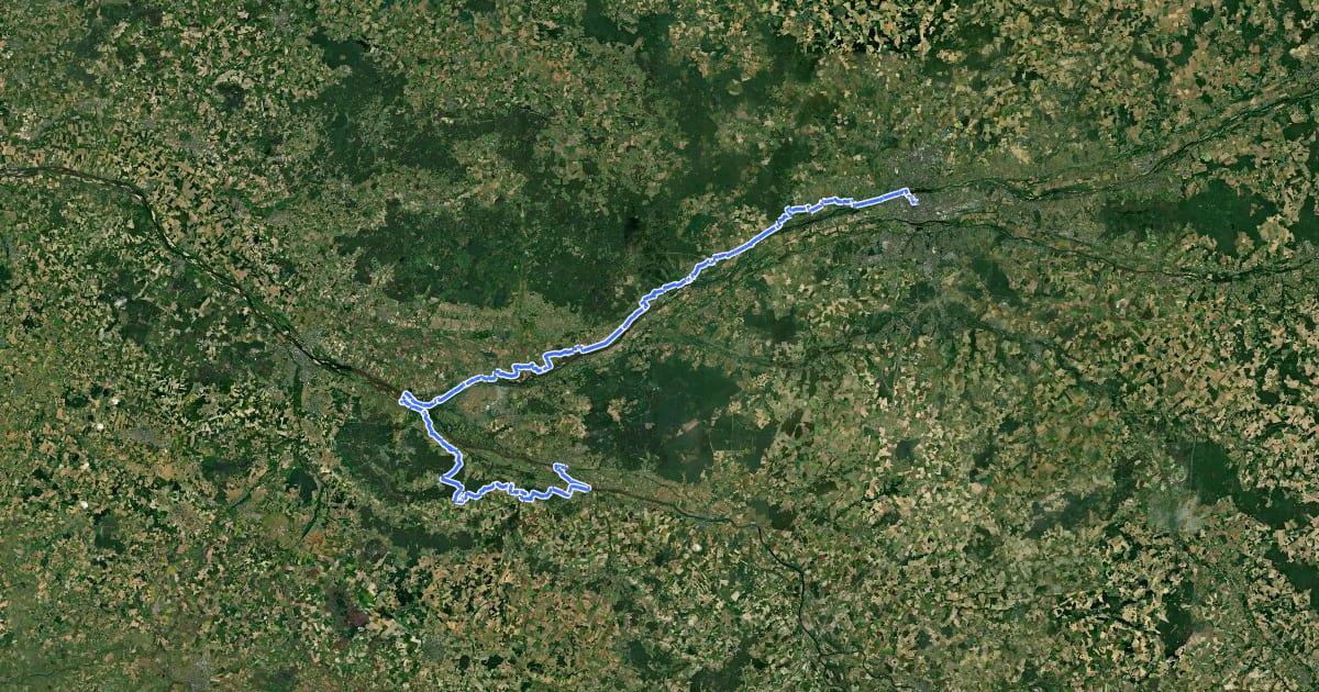 Маршрут Via Sancti Martini - Chemin d'été de la Saint-Martin на спутниковом снимке