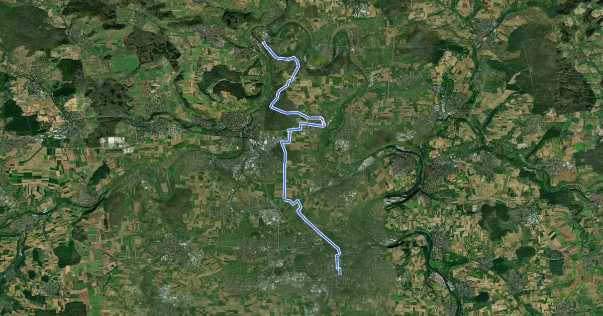 Маршрут Via Sancti Martini HW-35-14 Ludwigsburg - Besigheim Ludwigsburg на спутниковом снимке