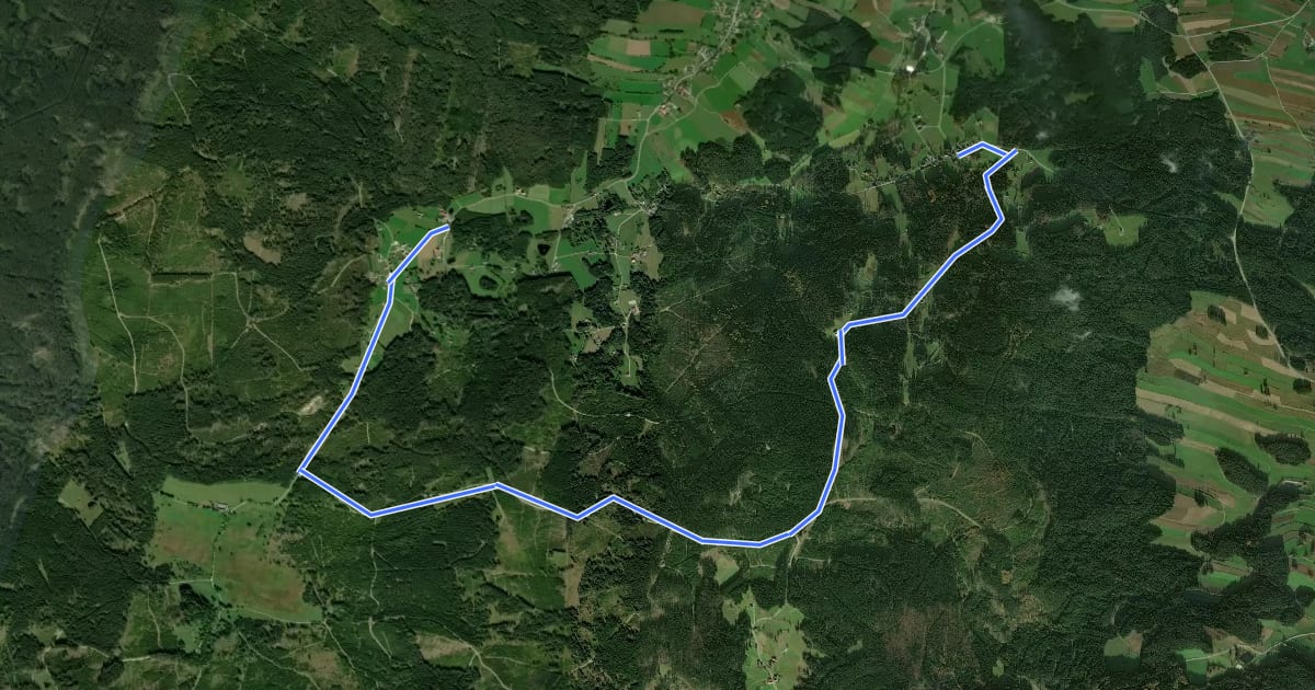 Маршрут Via Verde Zusatzroute на спутниковом снимке