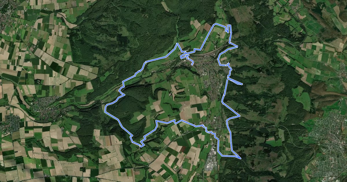 Маршрут Viadukt-Wanderweg на спутниковом снимке