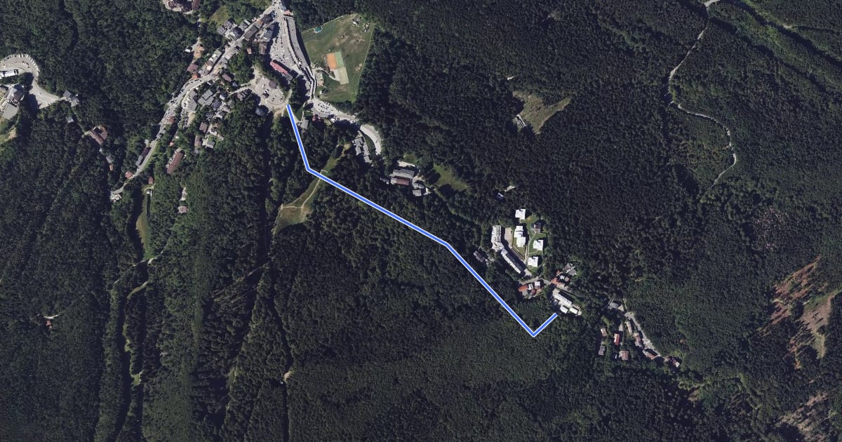Маршрут Viale Regina Margherita на спутниковом снимке
