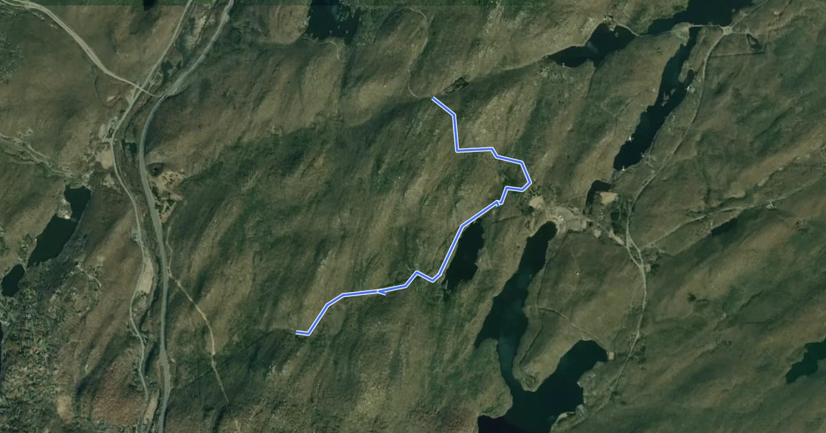 Маршрут Victory Trail на спутниковом снимке