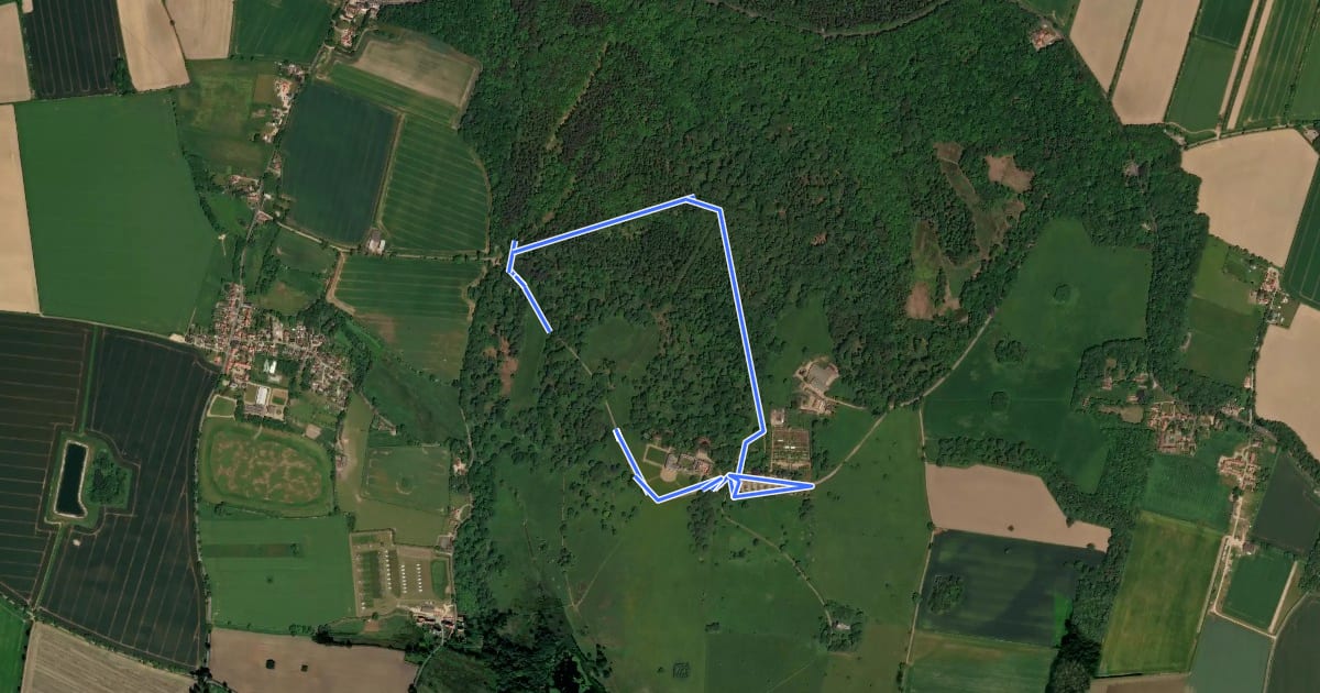 Маршрут Victory V Walk, Felbrigg на спутниковом снимке