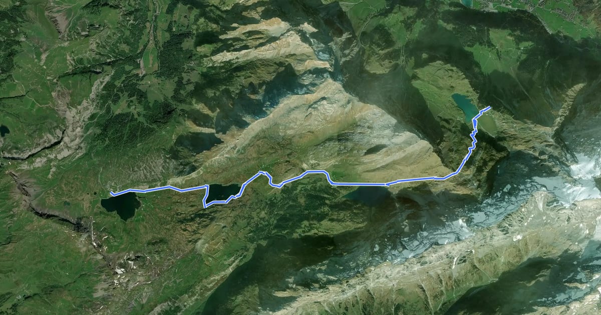 Маршрут Vier-Seen-Wanderung на спутниковом снимке