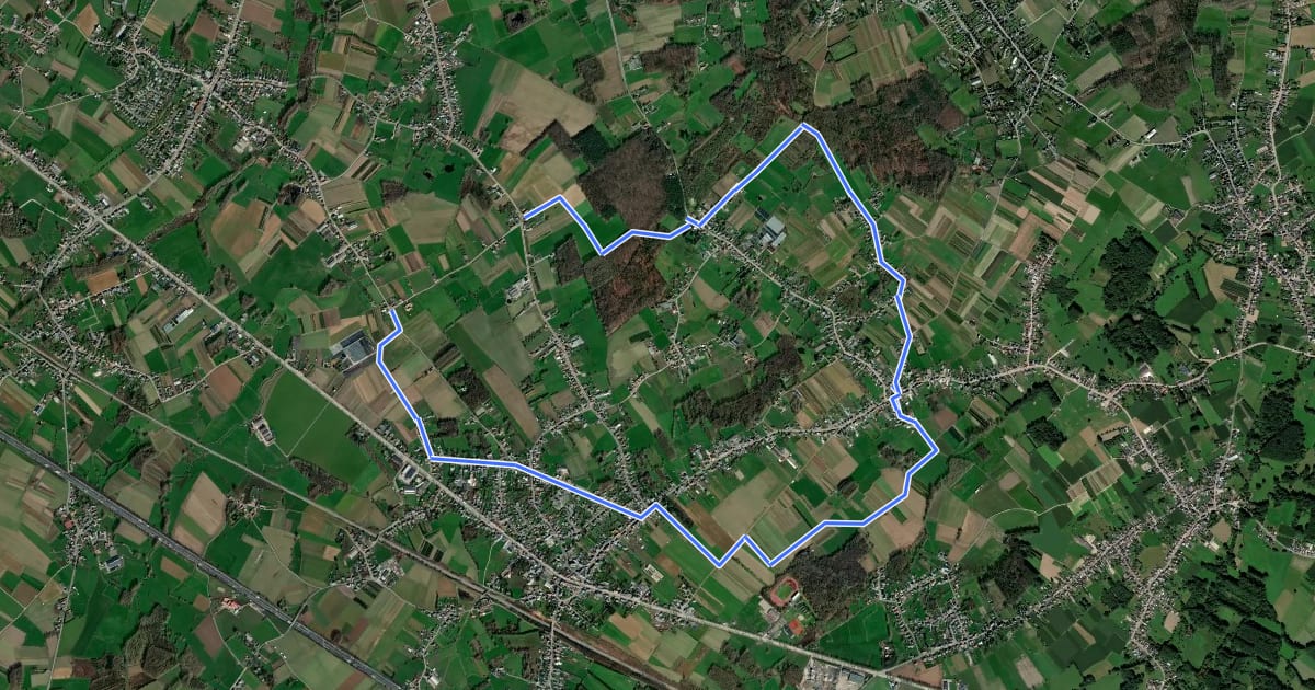 Маршрут Vier Uiterstenroute (lus 1) на спутниковом снимке