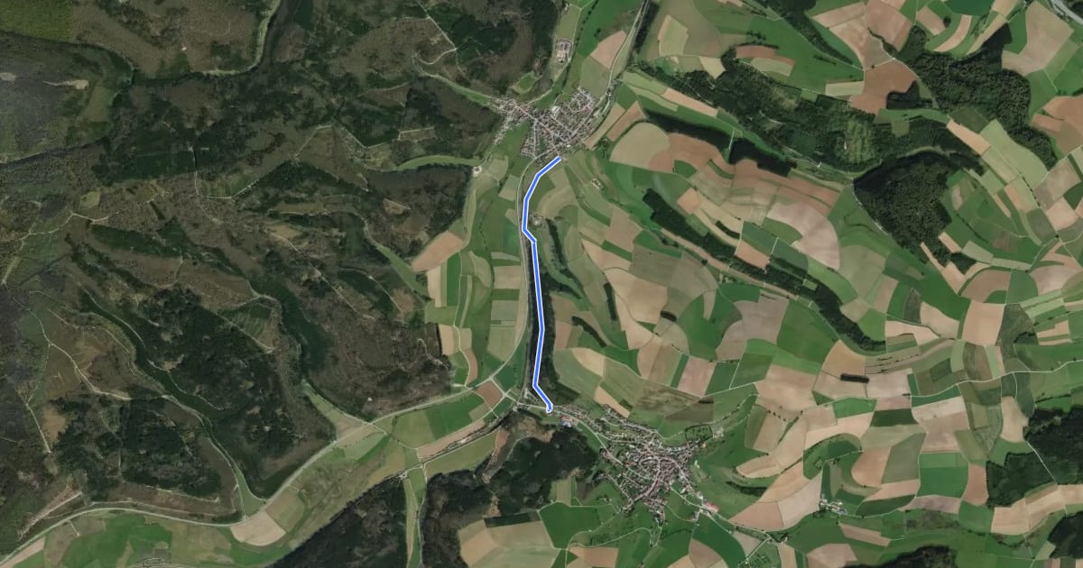 Маршрут Viertelweg - Leipferdingen Am Hölzle на спутниковом снимке