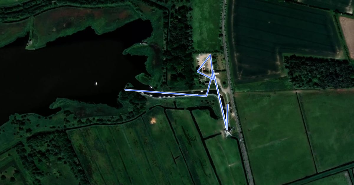 Маршрут Viewpoint Walk, Horsey Windpump на спутниковом снимке