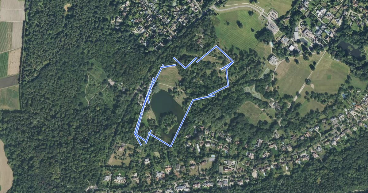 Маршрут Views Walk, Claremont на спутниковом снимке