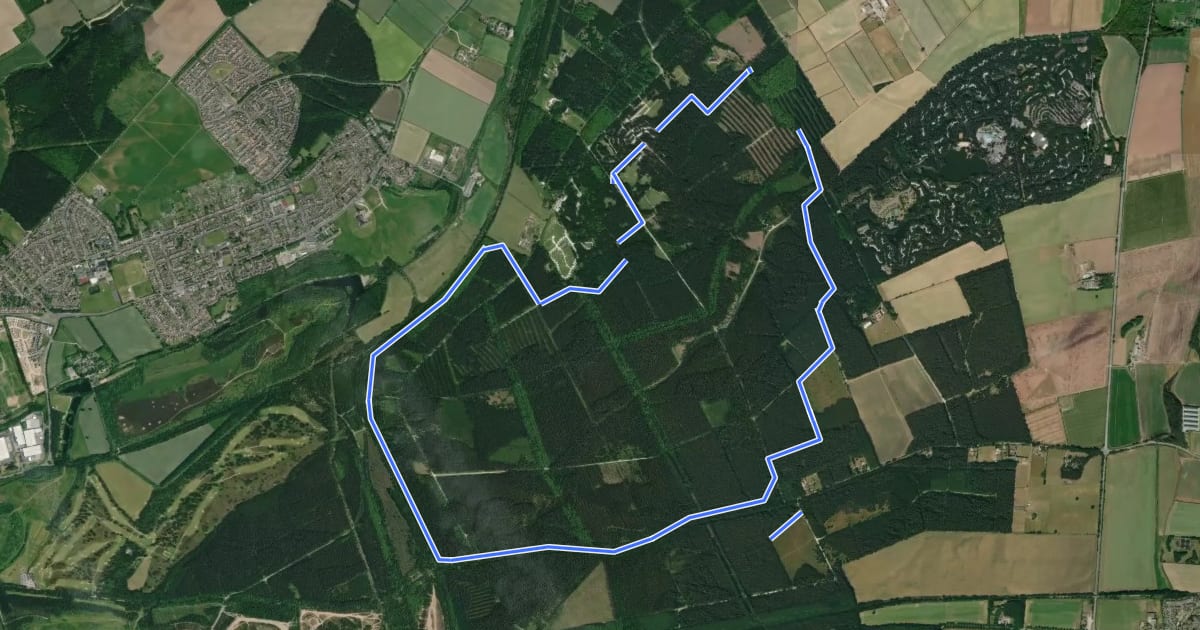 Маршрут Viking Trail на спутниковом снимке