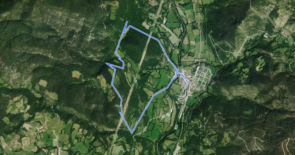Маршрут Vilaller, ruta gormanda на спутниковом снимке