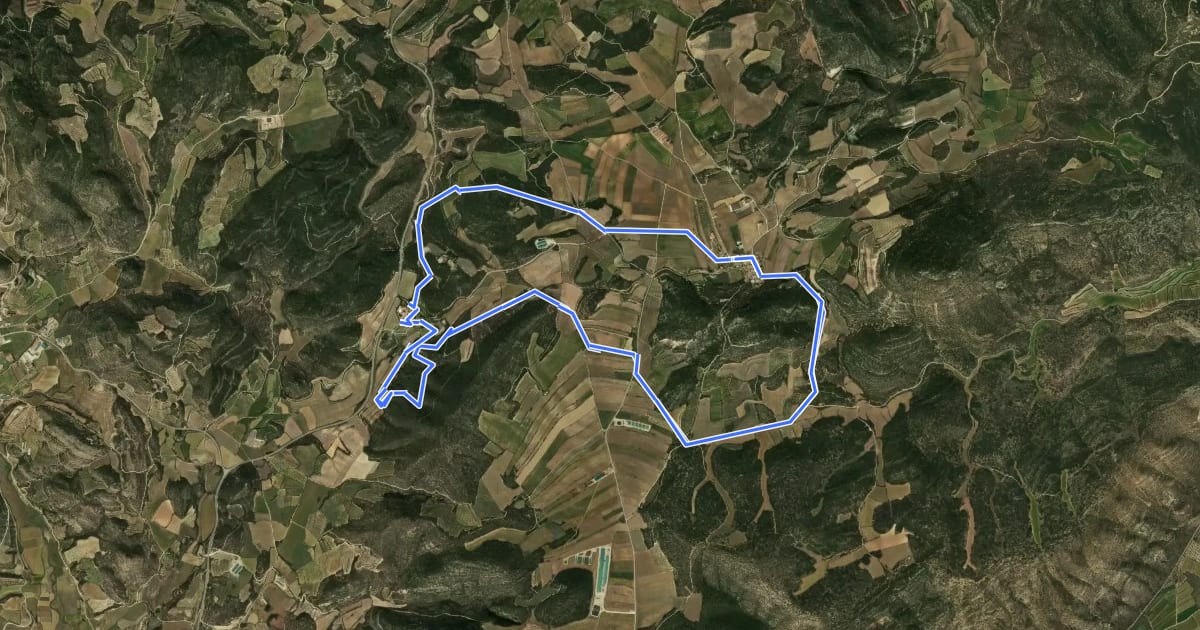 Маршрут Vilanova de la sal на спутниковом снимке