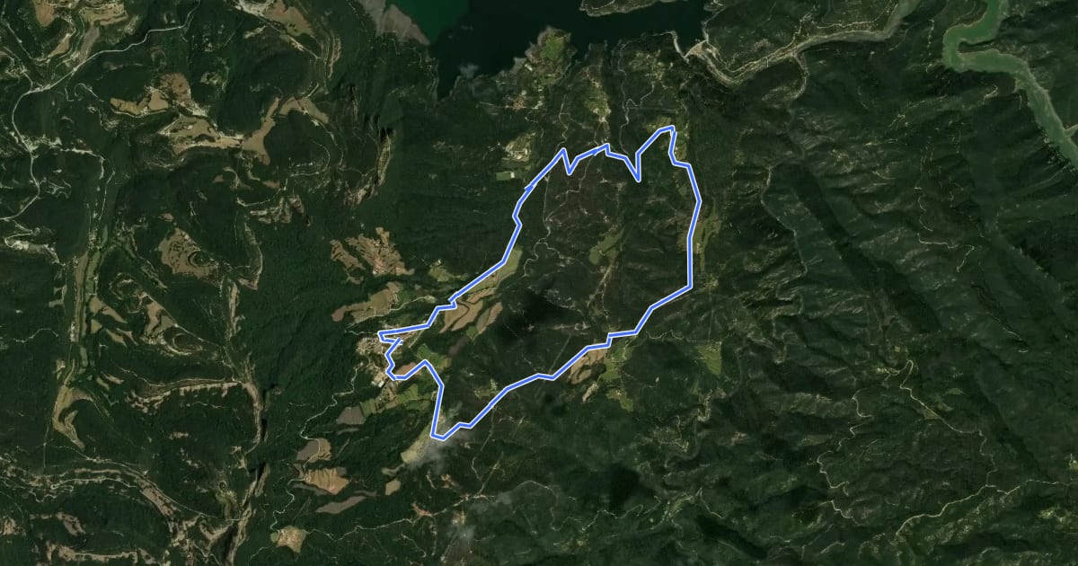 Маршрут Vilanova de Sau - Sant Romà de Sau - Vilanova de Sau на спутниковом снимке