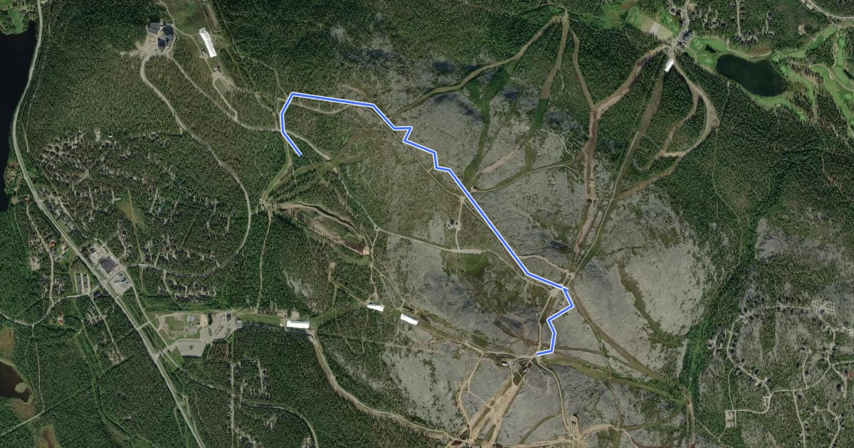 Маршрут Village Trail на спутниковом снимке