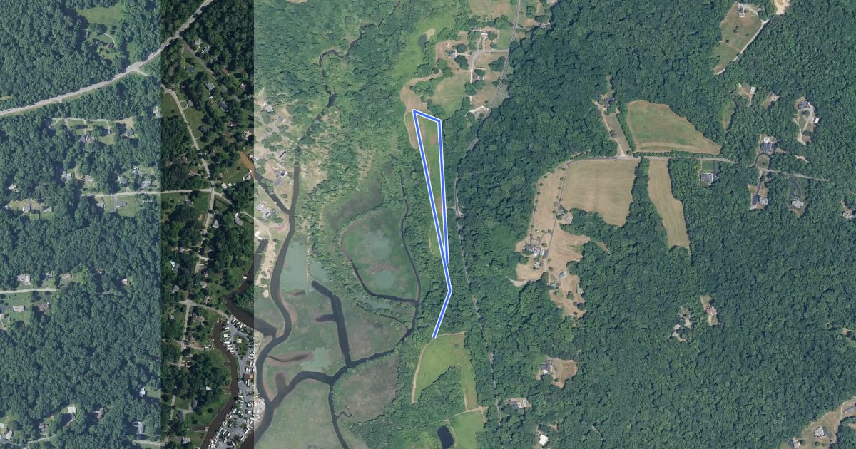 Маршрут Village Trail на спутниковом снимке