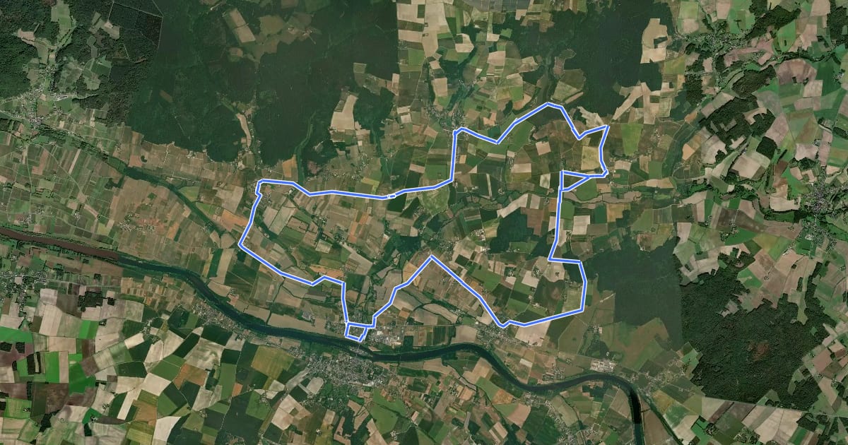 Маршрут Villages en Vienne et Manse на спутниковом снимке