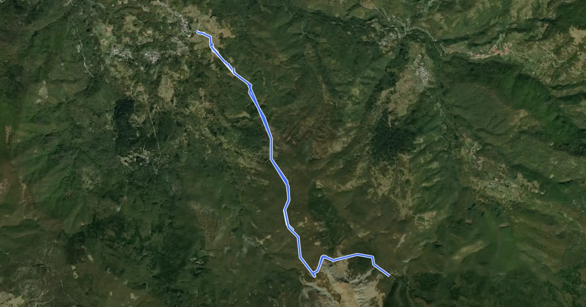 Маршрут Villanoce - Passo del Cereghetto - Quadrivio ponte Re di Coppe на спутниковом снимке