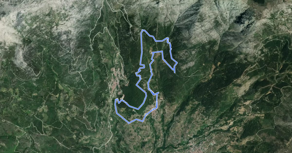 Маршрут Villarejo del Valle на спутниковом снимке