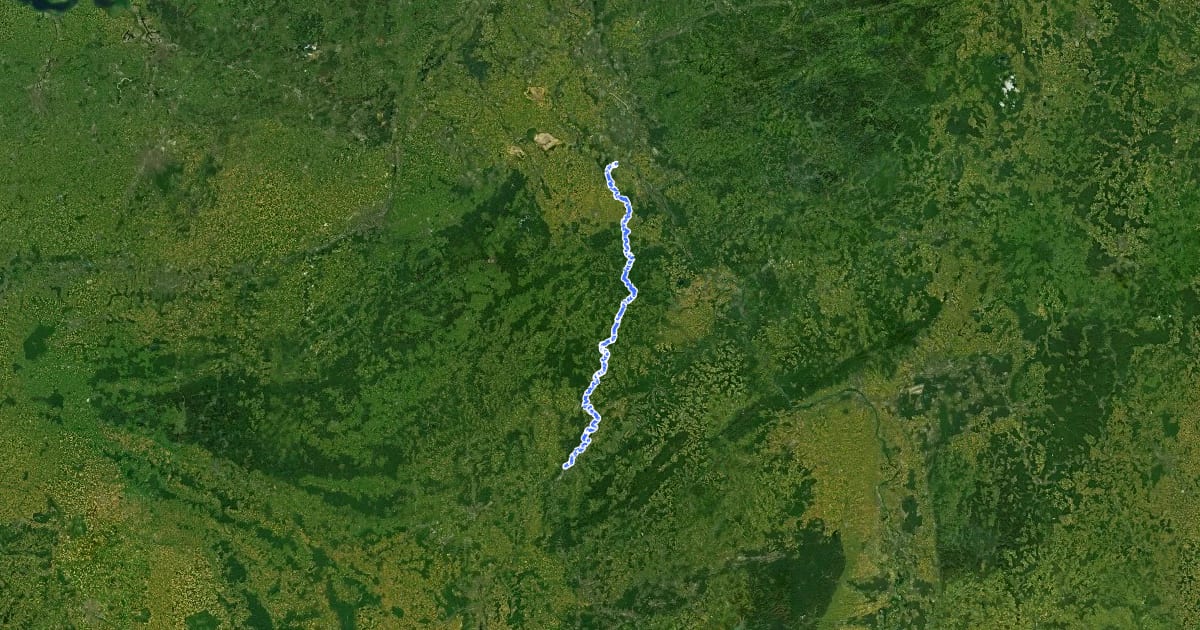 Маршрут Ville-Eifel-Weg на спутниковом снимке