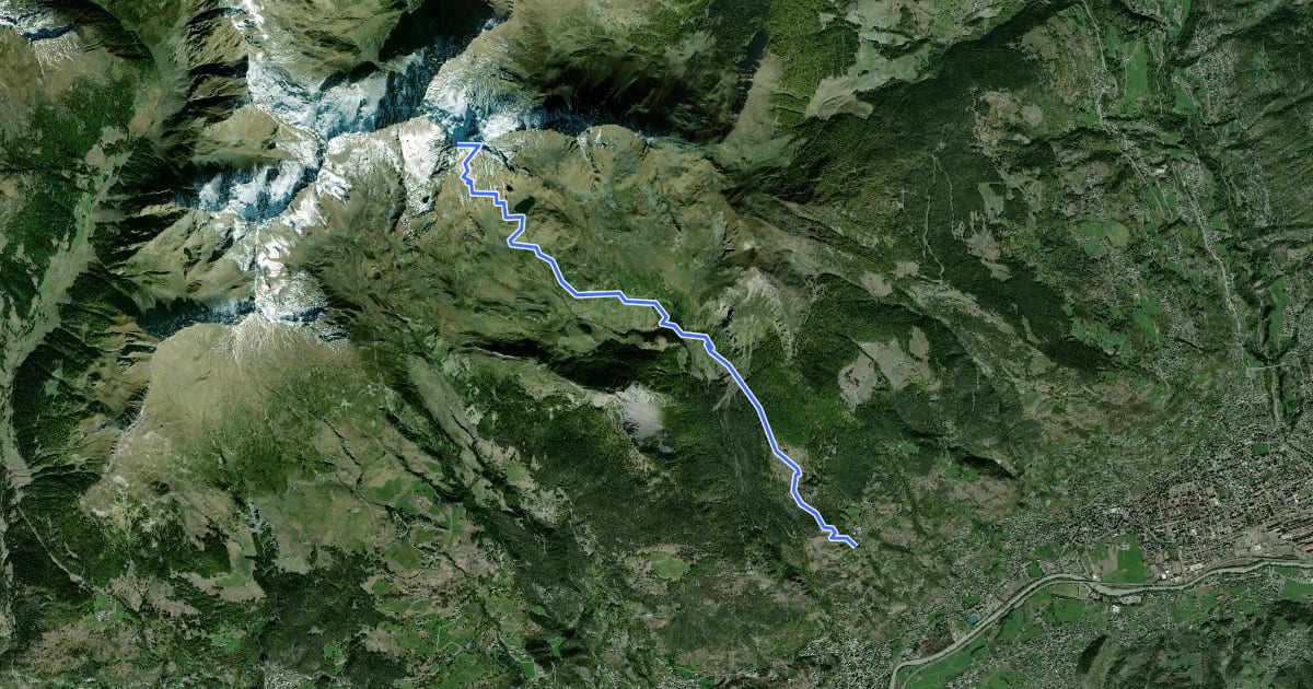 Маршрут Ville-Sur-Sarre - Mont-Fallère на спутниковом снимке