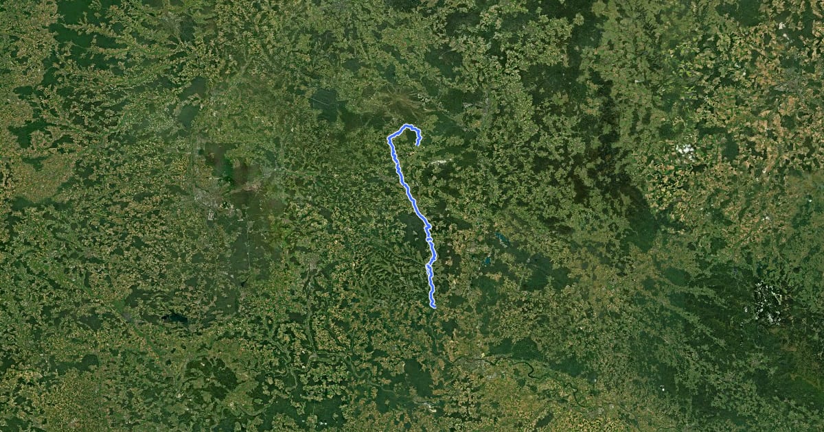 Маршрут Vilstalwanderweg на спутниковом снимке