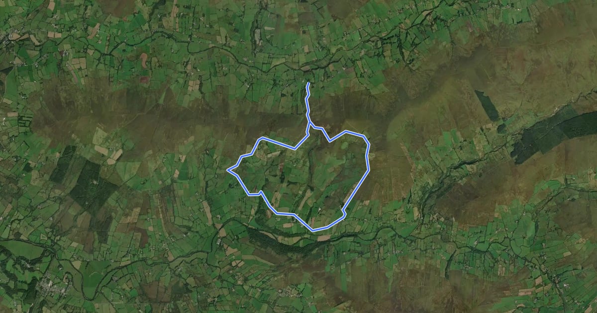 Маршрут Vinegar Hill Loop на спутниковом снимке