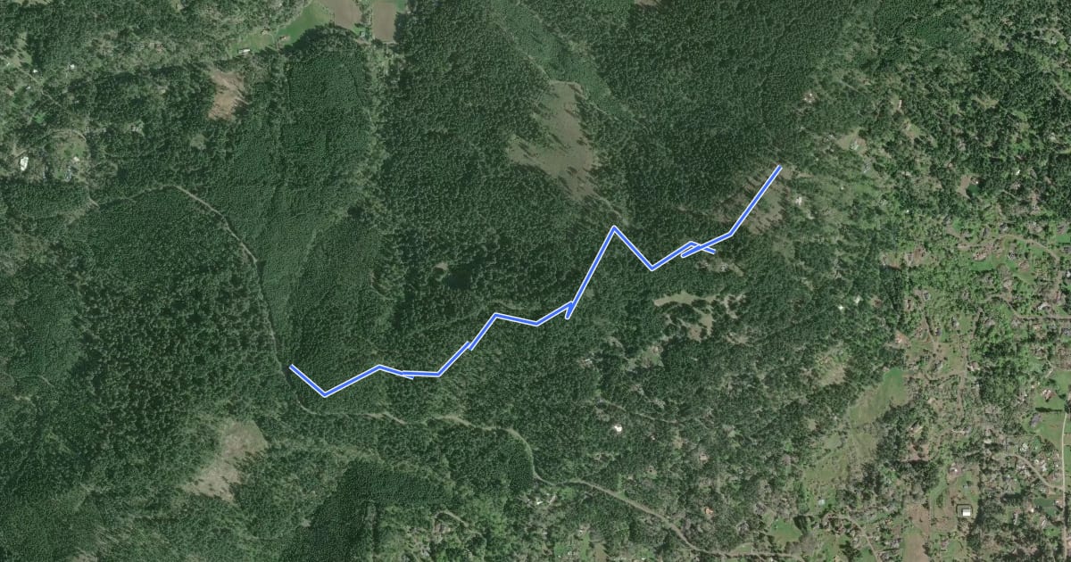 Маршрут Vineyard Mountain Trail на спутниковом снимке