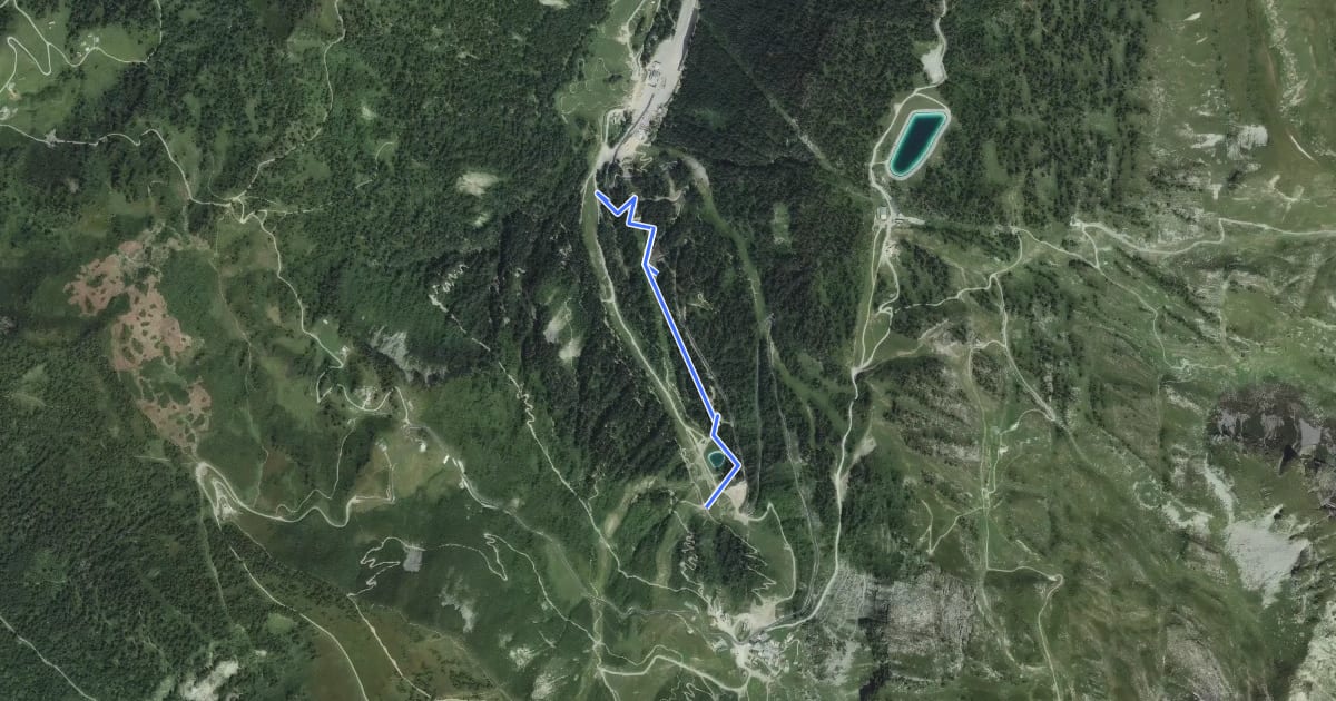 Маршрут Vink Line (lower) на спутниковом снимке