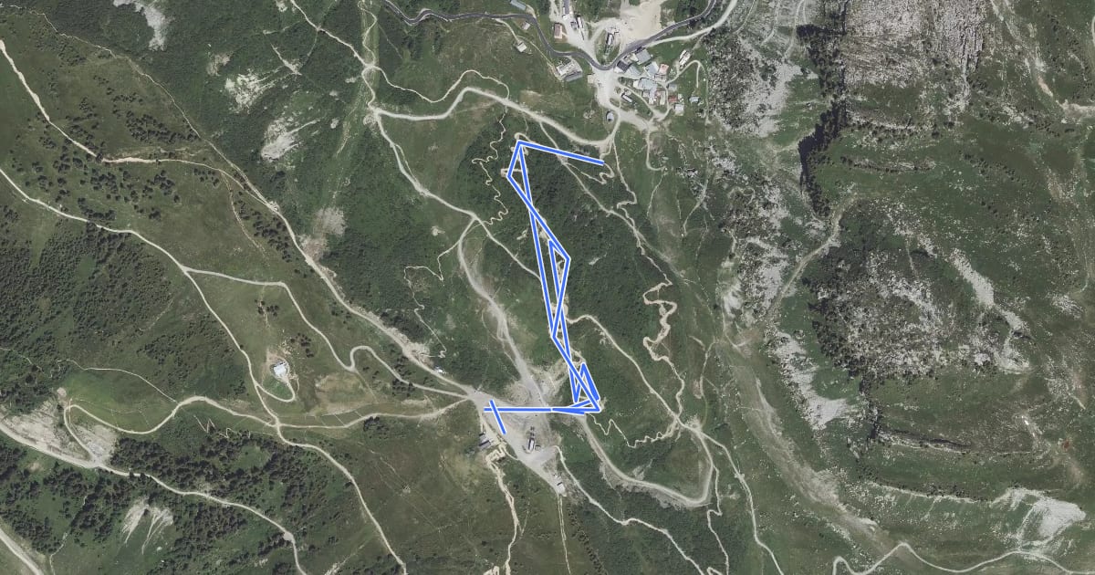 Маршрут Vink Line (upper) на спутниковом снимке