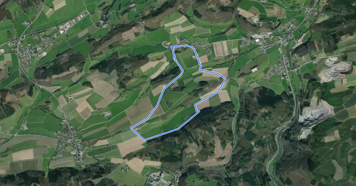 Маршрут Visbeck Rundweg V1 на спутниковом снимке