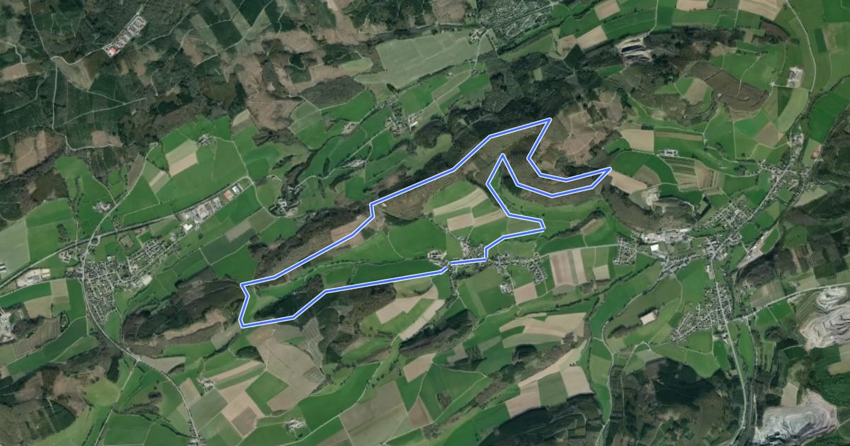 Маршрут Visbeck V3 Hardt-Rundweg на спутниковом снимке