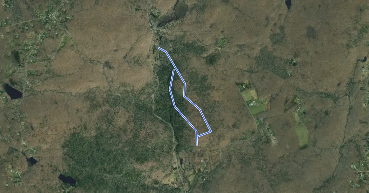 Маршрут Vista Trail на спутниковом снимке