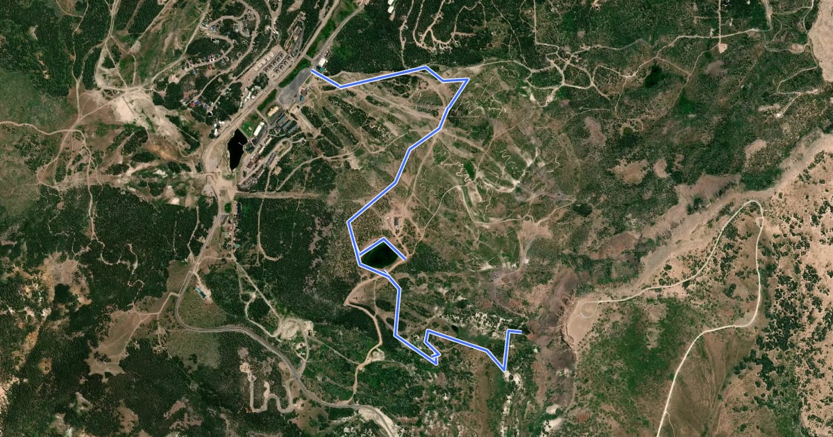 Маршрут Vista Trail на спутниковом снимке